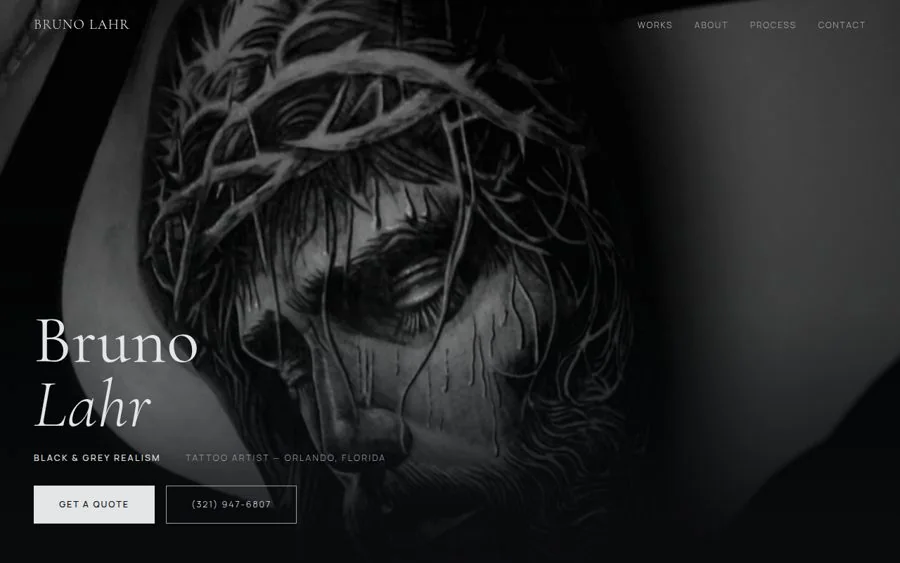 Bruno Lahr website built by Signal Folio