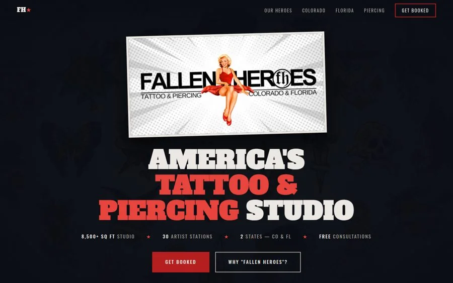 Fallen Heroes website built by Signal Folio