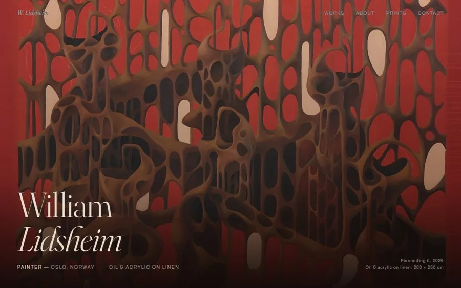 William Lidsheim website built by Signal Folio